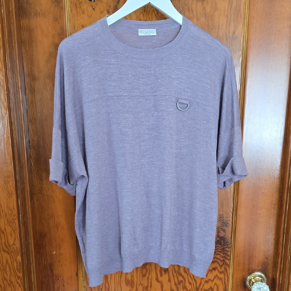Brunello Cucinelli Cashmere Crew Neck T-Shirt